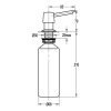 Soap dispenser deck mounted