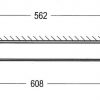 Cubic towel rail 610mm