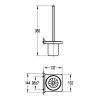 Cubic Toilet Brush and Holder