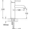 Elisa mid basin mixer (204mm)