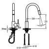 Elisa kitchen extractable gooseneck