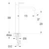 Elisa Tall Basin Mixer Chrome (170mm reach)