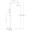 Loft shower tower 3 function hndshwr gun metal