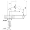 Loft standard basin mixer (165mm) CHROME