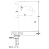 Loft tall basin mixer (300mm) CHROME