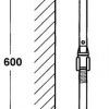 Modern slide shower 3 function hnds