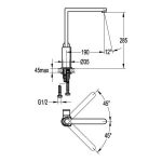 Smart compact kitchen mixer