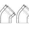 Vaillant 45deg Flue Elbow -Pair