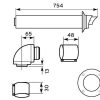 Vaillant 24-37kW Side flue set