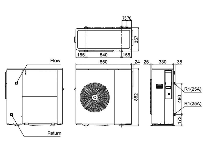 Grant Aerona Heat Pump Installation Kit 10kW