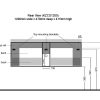 Cabinet 1200mm dbl drawer Beech