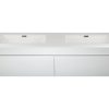 Cabinet 1600mm dbl drawer White