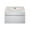 Cabinet 600mm sgl drawer White