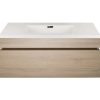 Cabinet 900mm sgl drawer Beech