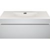 Cabinet 900mm sgl drawer White