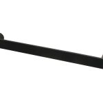 Towel rail single bar round 12v 650mm Satin Black