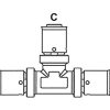 Tita-fix Reducing Tee 20x16x20mm
