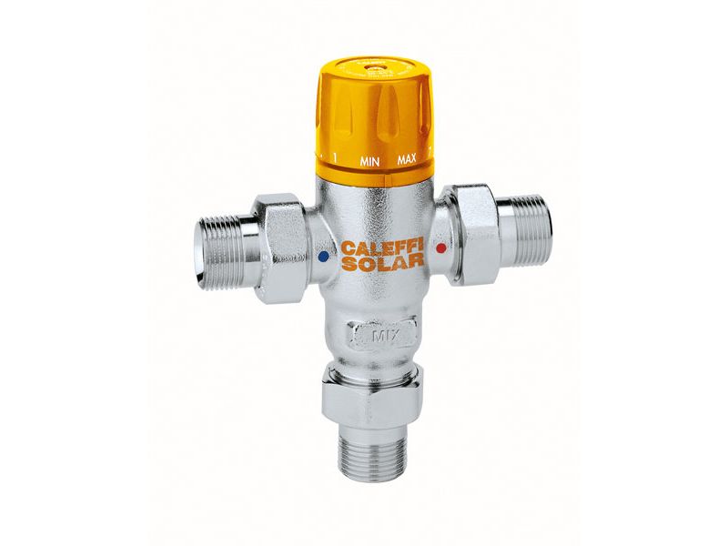 Caleffi 252 15mm Solar Tempering Valve with Low Loss H&C Checks