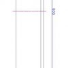 Flippable 900mm shelf glossy black