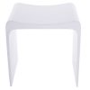 iStone shower stool 400Wx300Dx430Hmm gloss white