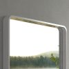 Square mirror 900x1000x50mm Gloss White