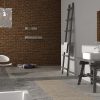 Soft square basin 410x415x105mm white (DRILLED)