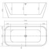 Smith Freestanding Bath 1500mm Gloss White (FREE PICK UP AUCKLAND, OTHERWISE FREIGHT COST APPLIES)