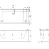 Smith Right Hand Corner Bath 1700mm Gloss White (FREE PICK UP AUCKLAND, OTHERWISE FREIGHT COST APPLIES)
