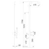 Pacific Outdoor Shower Tower Matte Black