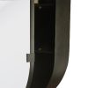 Kzoao 500mm Oval Mirror Cabinet Satin Black