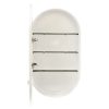 Kzoao 500mm Oval Mirror Cabinet Satin White