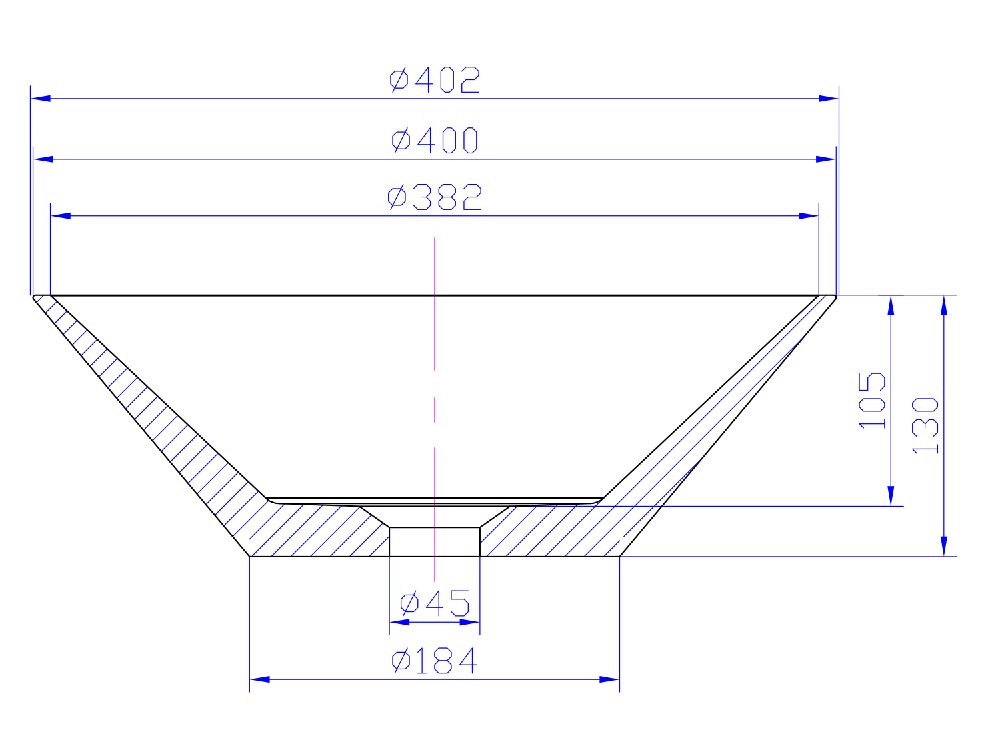 iStone Caesar Basin 400mm Matte White