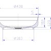 iStone Round Basin 400mm Matte White