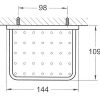Cubic soap dish 145mm