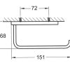 Cubic Toilet Roll Holder Brushed Nickel