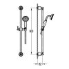 Liberty Slide Shower 1 Function Handshower Aged Iron