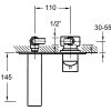 Nova wall mount basin mixer