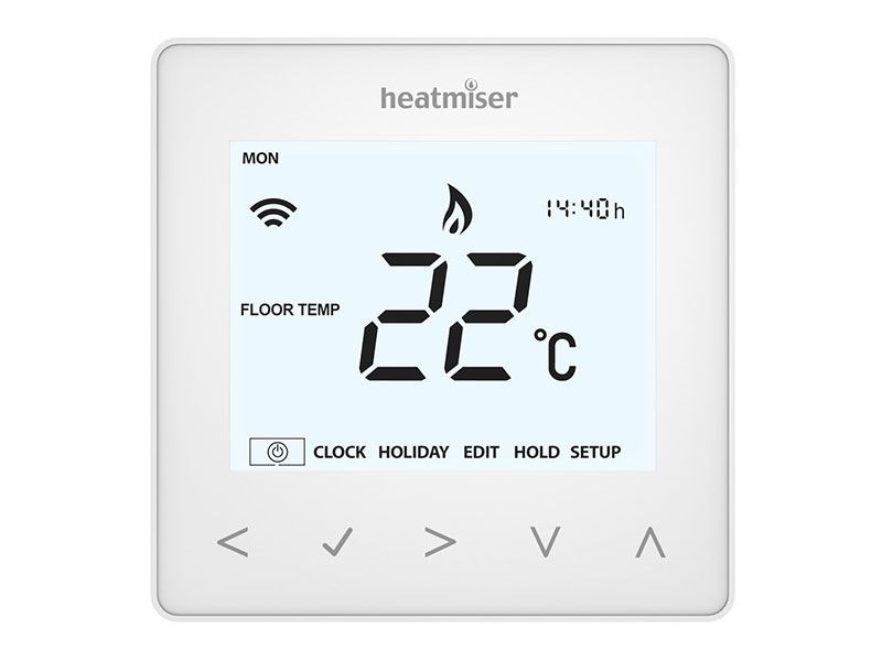 Heatmiser Neostat Heat and Cool Thermostat White