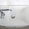 Kzoao Powder Room Vanity Satin White