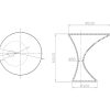 iStone Bath Table 550 x 500mm Matte White