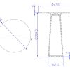 iStone Bath Table 450 x 600mm Matte White