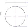 iStone 1100mm Round Mirror Matte Black