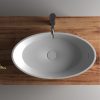 Oval basin 680x380x180mm Gloss white