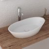 Oval basin 680x380x180mm Gloss white