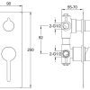 Loft Shower Divert Mixer Brushed Copper