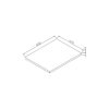 Kzoao 600mm Lexus Slab Top Matte White