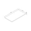 Kzoao 900mm Lexus Slab Top Matte White