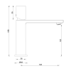 Cube Standard Basin Mixer Brushed Nickel