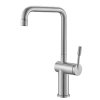 Rivet Straight Neck Kitchen Mixer Brushed Nickel