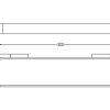 Loft Short Towel Rail 300mm Chrome